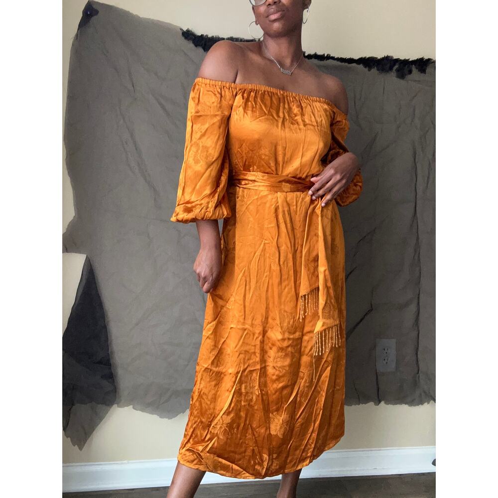 🥶 House of Harlow 1960 x Revolve Rosito Midi Dress in Copper Size Small